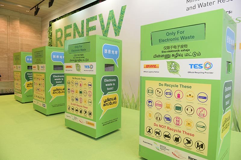 RENEW e-waste collection bins