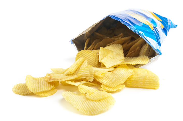 Potato chip packaging made of multilayer films
